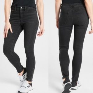 Athleta Sculptek skinny black jeans size 6